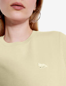 Maison Kitsuné T-shirt Baby Fox Patch Chalk Yellow