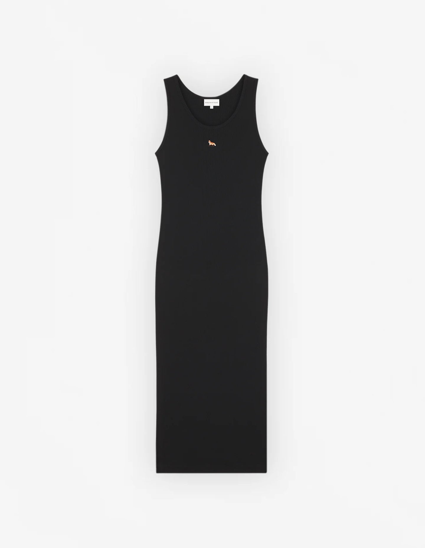 Maison Kitsuné Robe Débardeur Côtelée Black