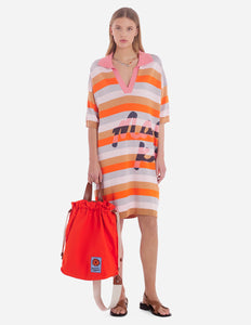 Maison Kitsuné Robe Polo Sunset Orange