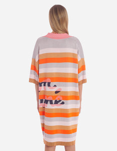 Maison Kitsuné Robe Polo Sunset Orange