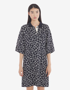 Maison Kitsuné Robe Daisy Jacquard Ink Blue