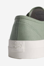 Charger l&#39;image dans la galerie, Maison Kitsuné Canvas laced sneakers Vert de Gris