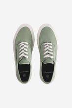 Charger l&#39;image dans la galerie, Maison Kitsuné Canvas laced sneakers Vert de Gris