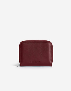Maison Kitsuné Portefeuille Profile Fox en Cuir Dark Burgundy