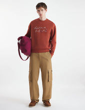 Charger l&#39;image dans la galerie, Maison Kitsuné Sweatshirt Handwriting Gingham Pecan
