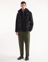 Charger l&#39;image dans la galerie, Maison Kitsuné Duffle Coat en Laine Black