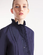 Charger l&#39;image dans la galerie, Maison Kitsuné Chemise Craft Embroidery Navy