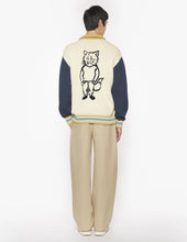 Charger l&#39;image dans la galerie, Maison Kitsuné Blouson Knitted College Rich Vanilla