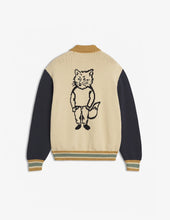 Charger l&#39;image dans la galerie, Maison Kitsuné Blouson Knitted College Rich Vanilla