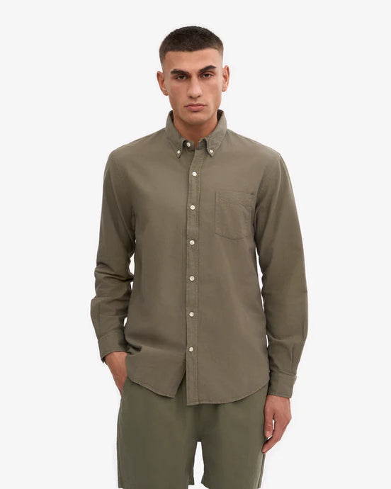 Colorful Standard Chemise Oxford Organic Dusty olive