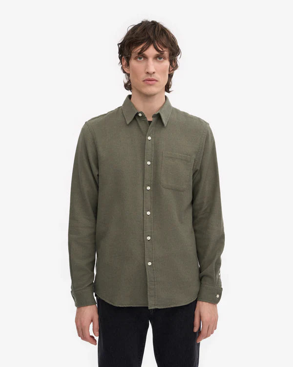 Colorful Standard Chemise Flannel Organic Dusty olive