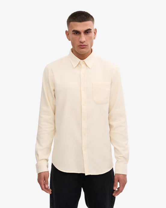 Colorful Standard Chemise Flannel Organic Ivory white