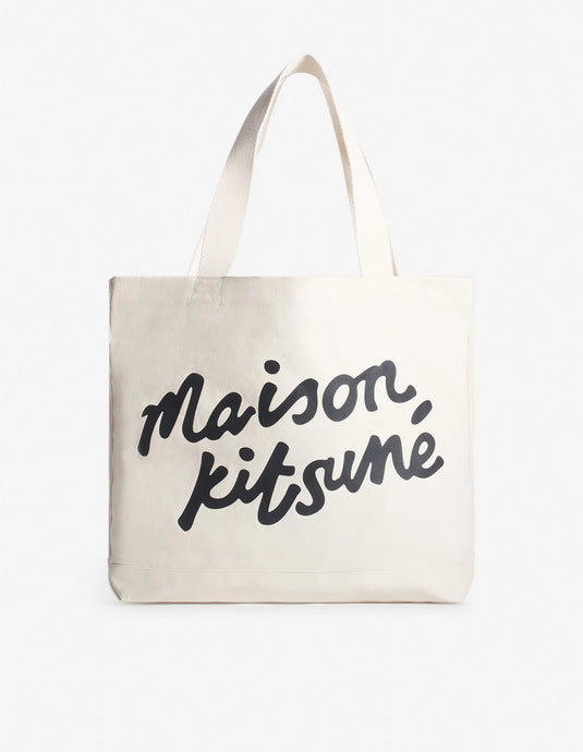 Maison Kitsuné Tote Bag Handwriting Ecru