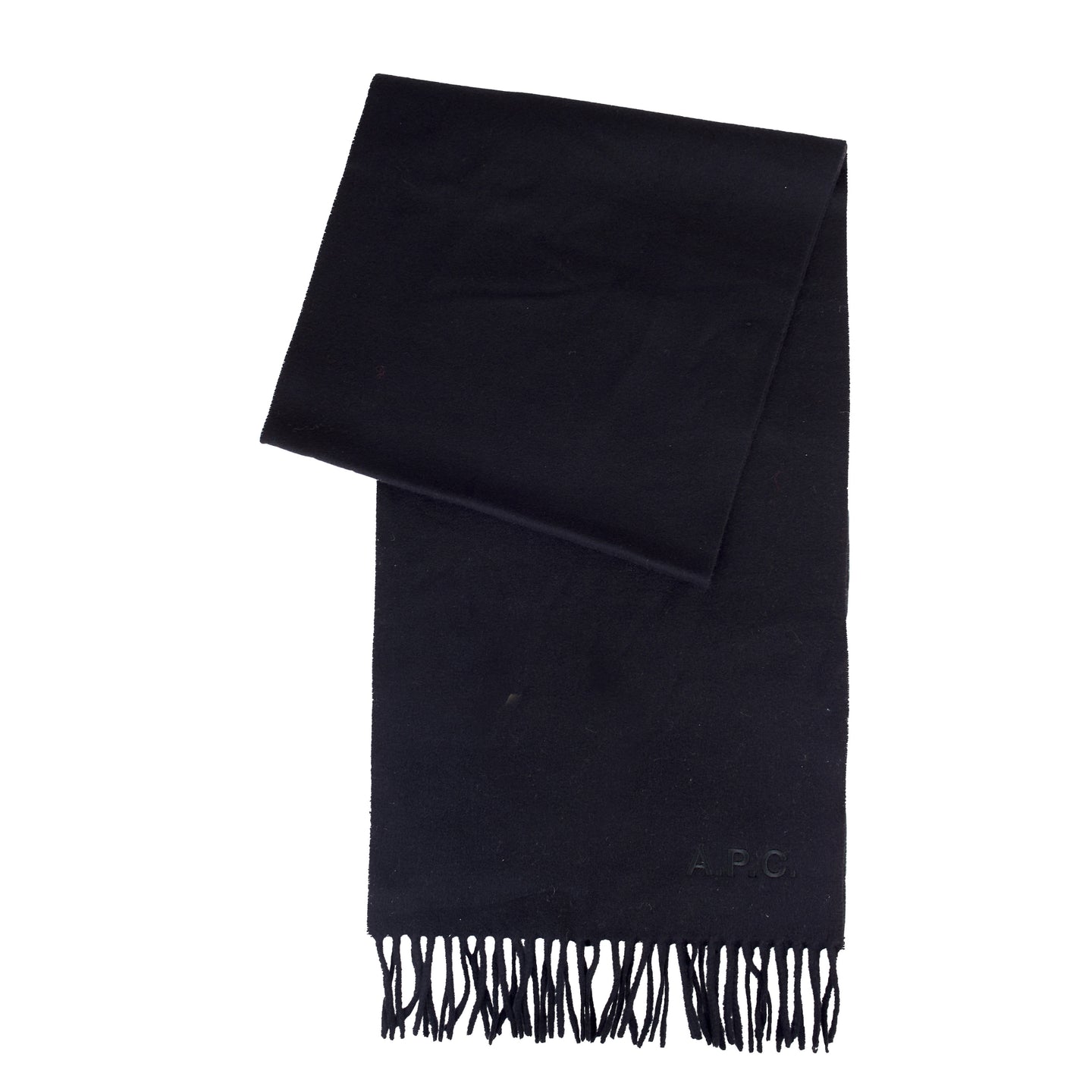 A.P.C. Echarpe Abroise Brodée Noir