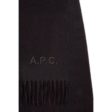 Charger l&#39;image dans la galerie, A.P.C. Echarpe Ambroise Brodée Noir