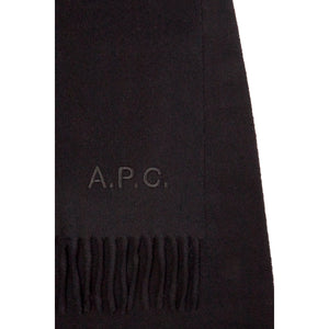 A.P.C. Echarpe Ambroise Brodée Noir