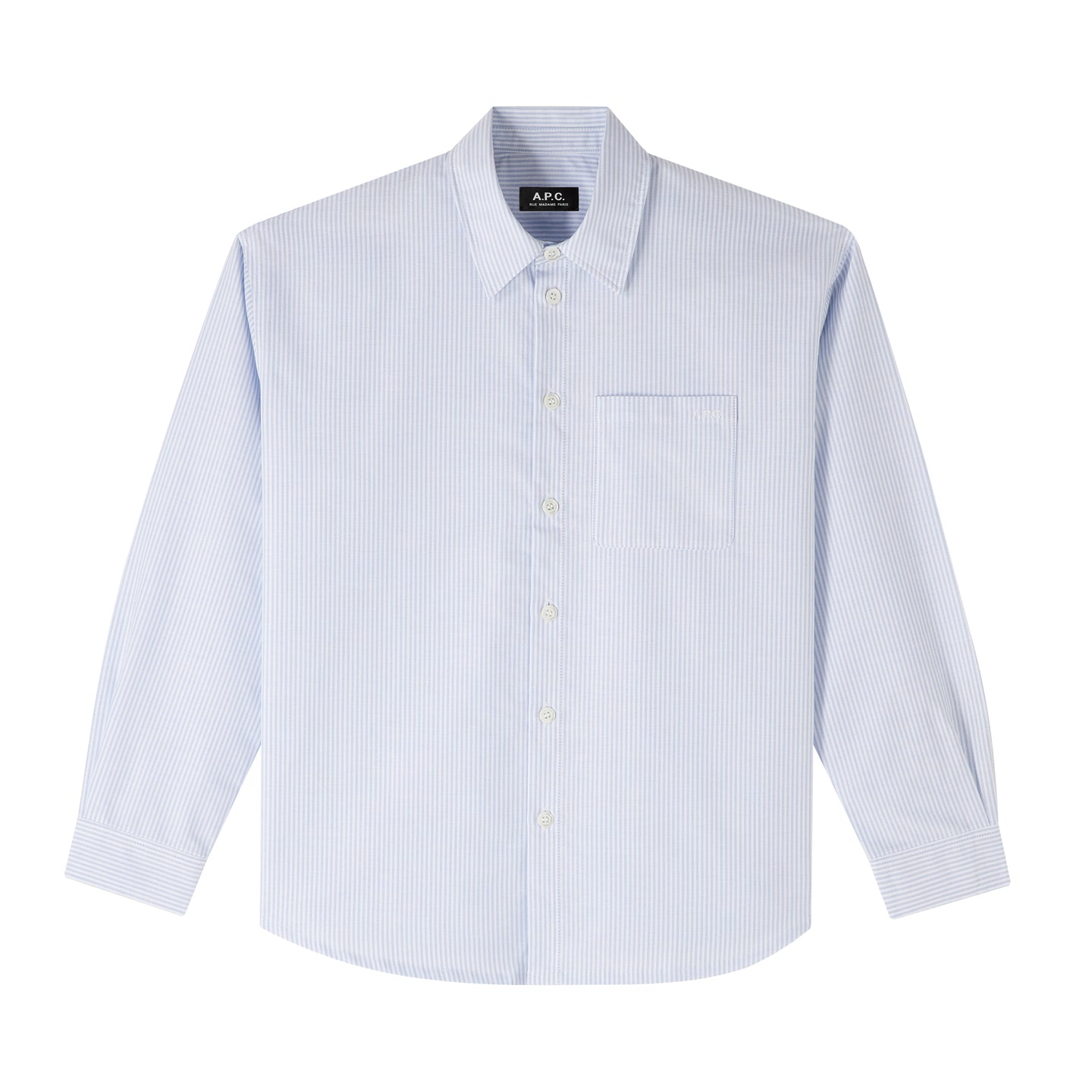 A.P.C. Chemise Boyfriend Logo Bleu