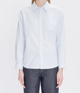 A.P.C. Chemise Boyfriend Logo Bleu