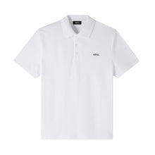 Charger l&#39;image dans la galerie, A.P.C. Polo Carter Logo Blanc