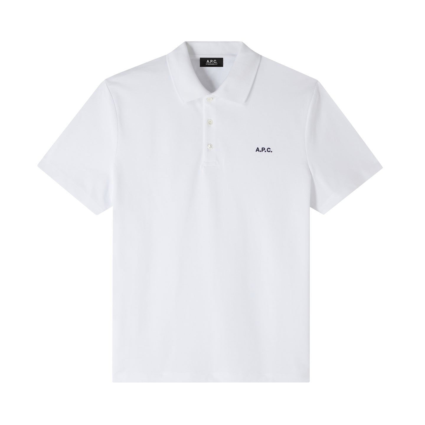 A.P.C. Polo Carter Logo Blanc