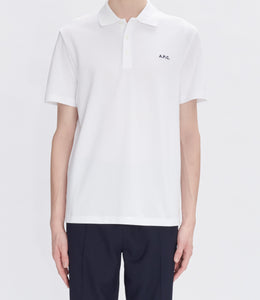 A.P.C. Polo Carter Logo Blanc