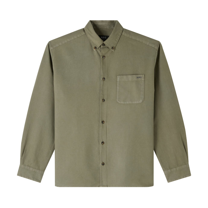A.P.C. Surchemise Mateo Logo Kaki
