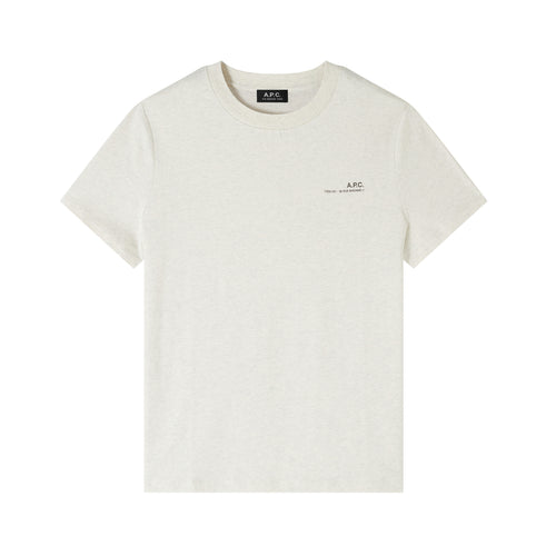 A.P.C. T-Shirt Standard Item GOTS Ecru Chiné