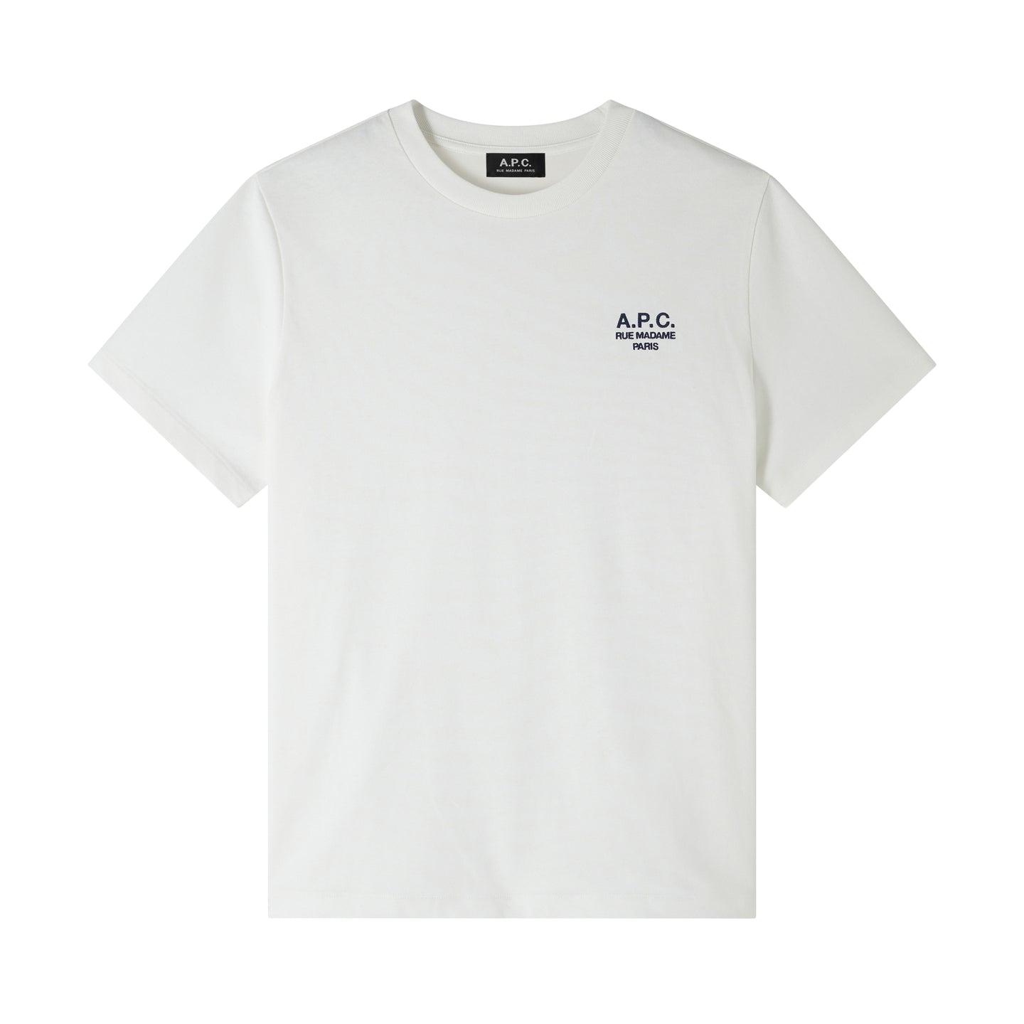 A.P.C. T-Shirt Standard Rue Madame White Dark Navy