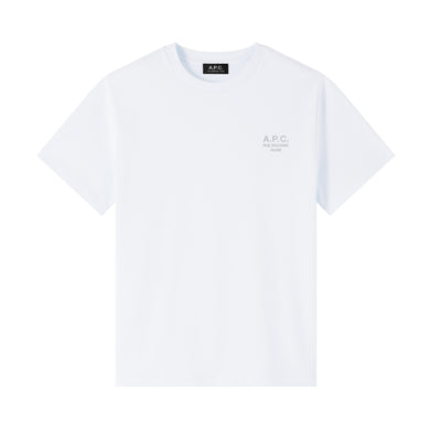 A.P.C. T-Shirt Standard Rue Madame White Blue