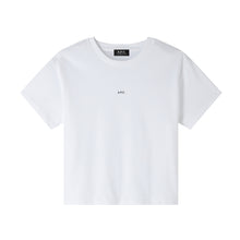 Charger l&#39;image dans la galerie, A.P.C. T-Shirt Boxy Logo White Black