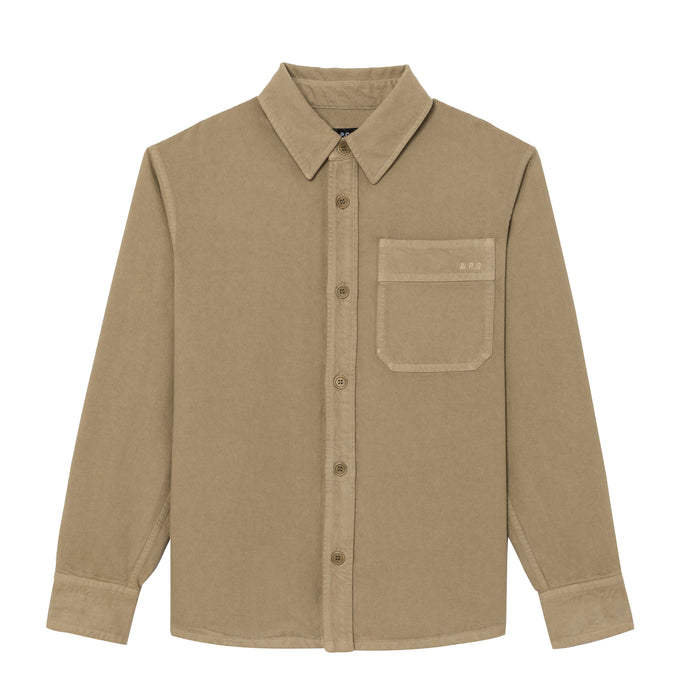 A.P.C. Surchemise Basile en Coton Beige