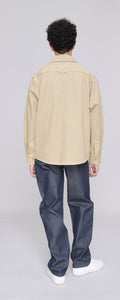 A.P.C. Surchemise Basile en Coton Beige