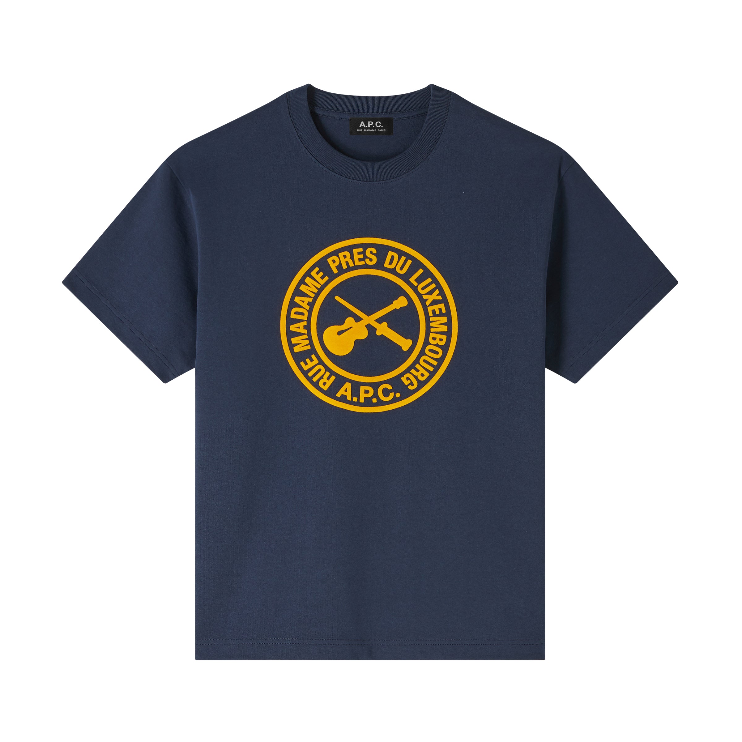 【関税込み】A.P.C. グレー Boxy Guitare Poignard Tシャツ A.P.C. T-Shirt Boxy Guitare Poignard Dark Navy – Les Archives