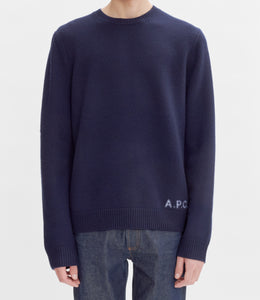 A.P.C. Pull Edward en Laine Dark Navy