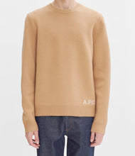 Charger l&#39;image dans la galerie, A.P.C. Pull Edward en Laine Camel