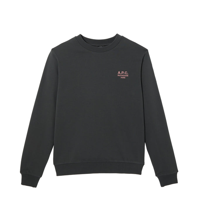 A.P.C. Sweatshirt Standard Rue Madame Anthracite Rose