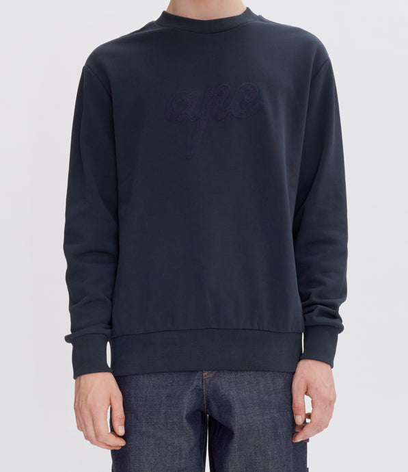 A.P.C. Sweatshirt Ethan Dark Navy