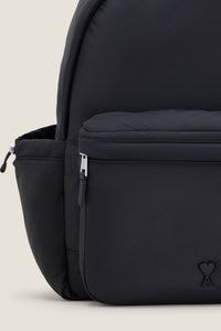 AMI Sac à Dos Ami de Coeur en Nylon Noir