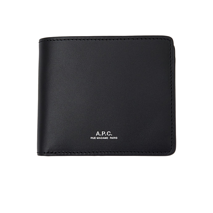 A.P.C. New Portefeuille London 2.0 en Cuir Noir