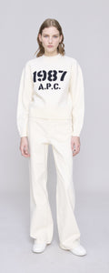 A.P.C. Pull Daria en Laine Ecru