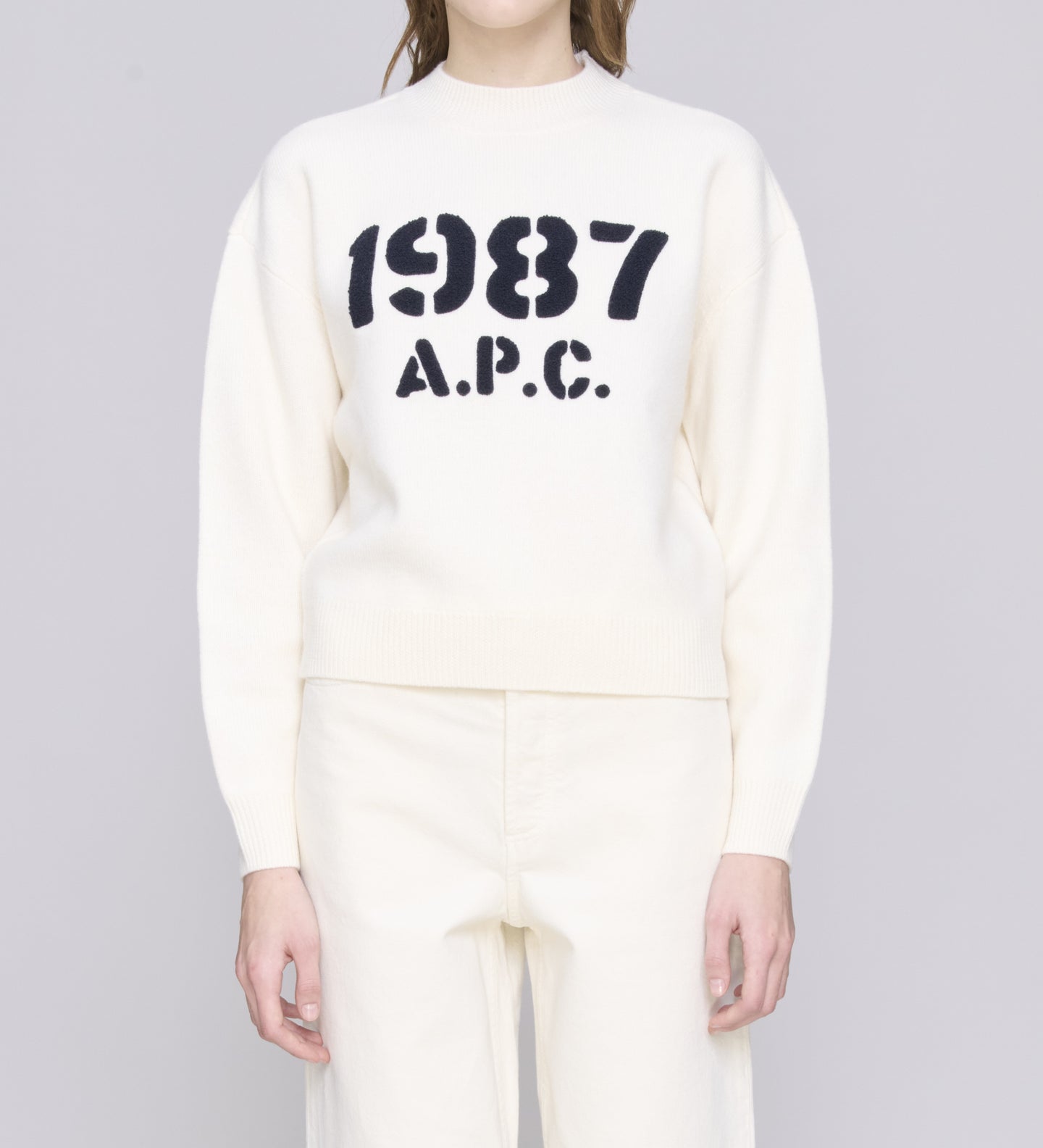 A.P.C. Pull Daria en Laine Ecru