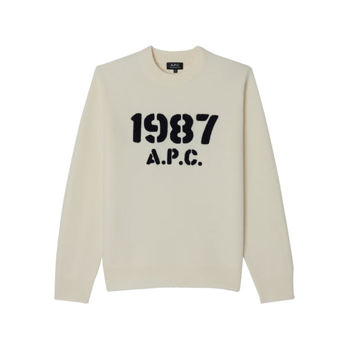 A.P.C. Pull Dario en Laine Ecru