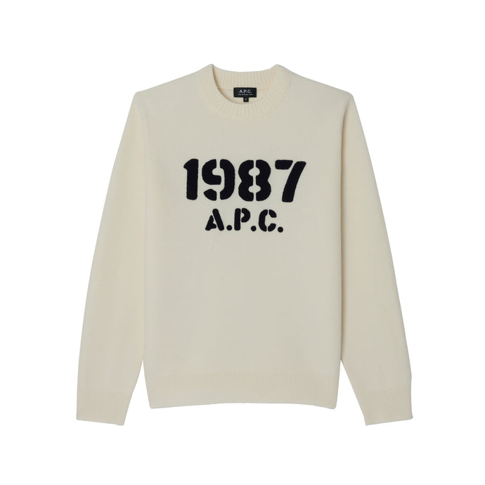 A.P.C. Pull Dario en Laine Ecru