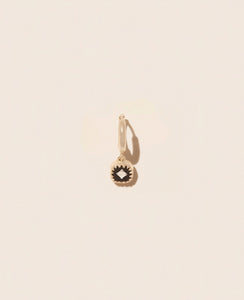 Pascale Monvoisin Boucle D'oreille Pierrot Créole Noir