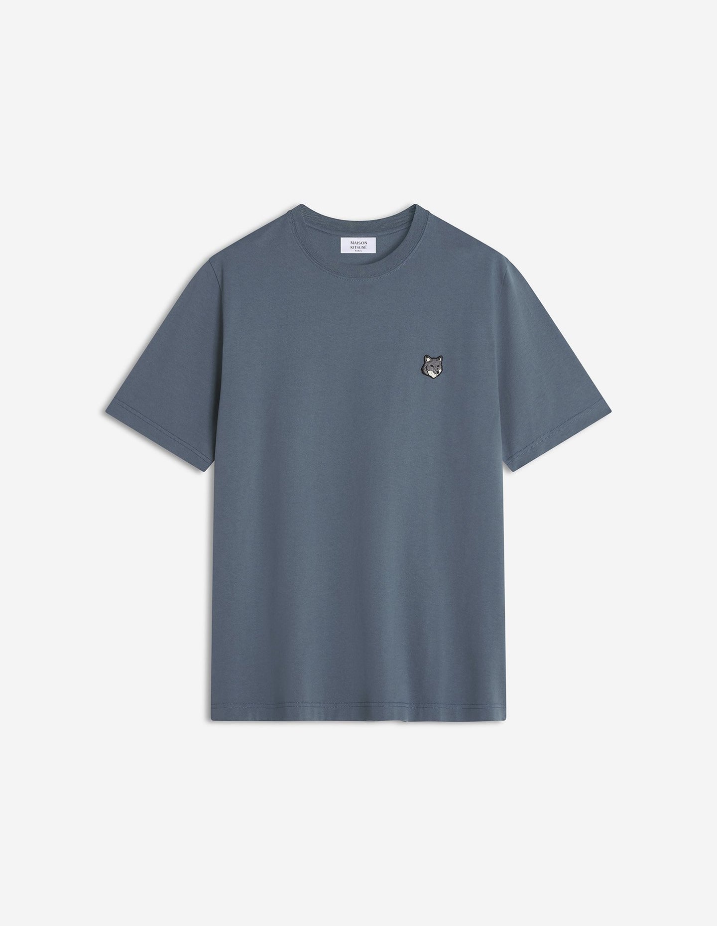 Maison Kitsuné T-Shirt Bold Fox Head Patch Comfort Seine Blue