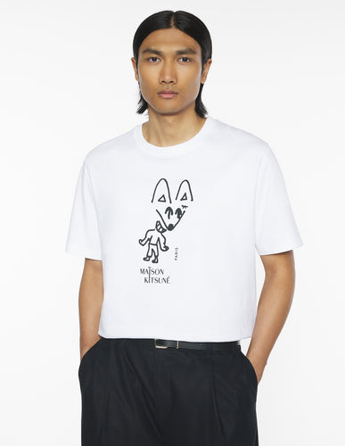 Maison Kitsuné T-Shirt Party Fox Comfort White
