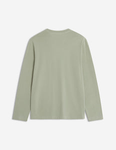 Maison Kitsuné T-Shirt Fox Head Manches Longues Laurel Green