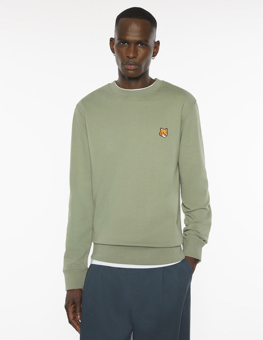 Maison Kitsuné Sweatshirt Fox Head Laurel Green