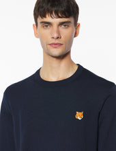 Charger l&#39;image dans la galerie, Maison Kitsuné Pull Fox Head en Laine Navy