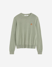 Charger l&#39;image dans la galerie, Maison Kitsuné Pull Fox Head en Laine Laurel Green